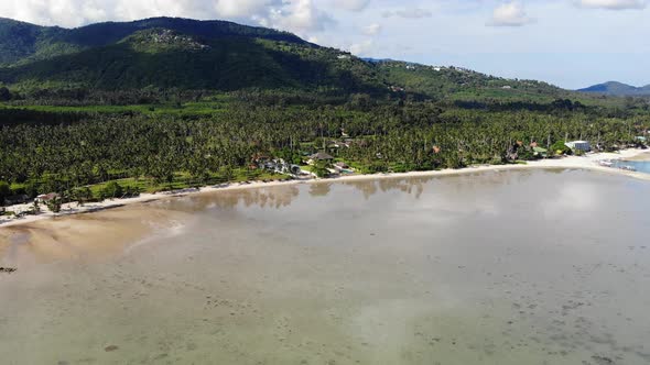 Beautiful high view of nature with sea ocean