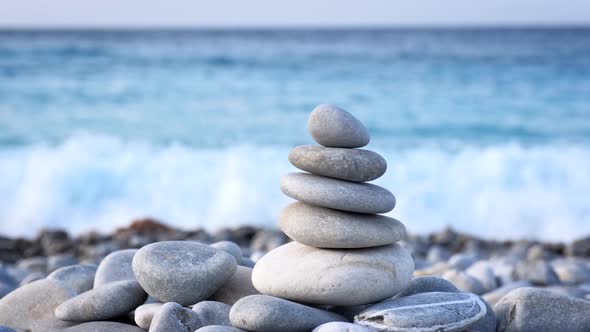 Zen Balanced Stones Stack