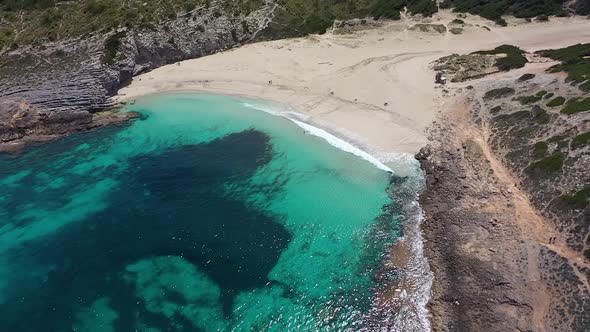 A very beautiful beach on Mallorca Island, Spain. Cala Torta.