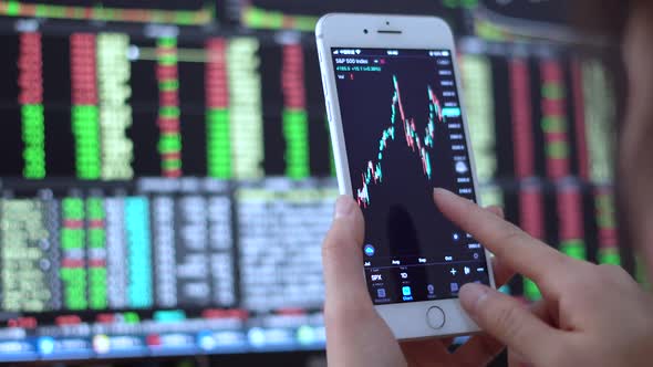 Mobile Phone Stock Trading Business Finance