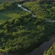 Aerial River Bend In The Lithuanian Countryside - VideoHive Item for Sale