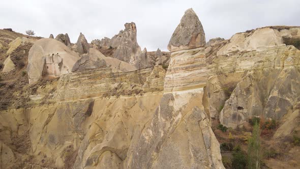 Cappadocia Landscape Aerial View, Turkey, Goreme National Park