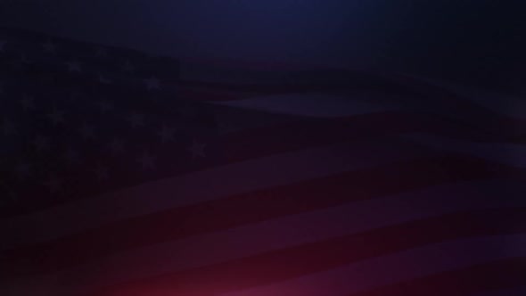 Usa Flag on dark Background