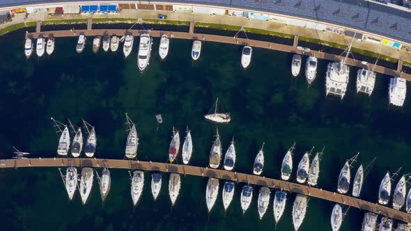 Istanbul Maltepe Bosphorus Marina Aerial View