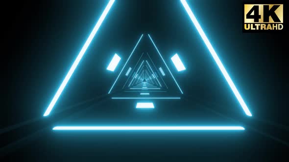 5 Triangle Tunnel Vj Loop Pack 4k