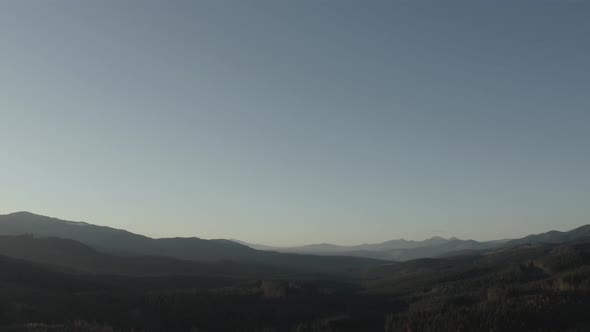 Mountain Panorama in the Carpathians