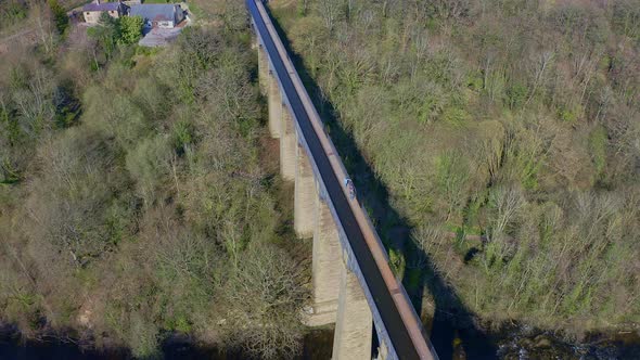 A stunning Viaduct, bridge on in the beautiful Welsh location of Pontcysyllte Aqueduct and the famou