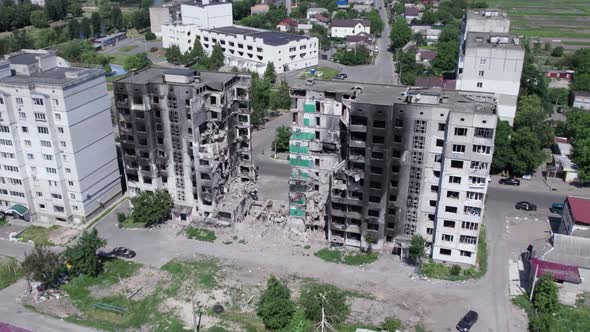 War in Ukraine  Destroyed Building in Borodyanka