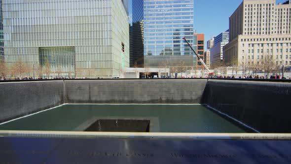 The north pool at the 9/11 Memorial Park, New York City