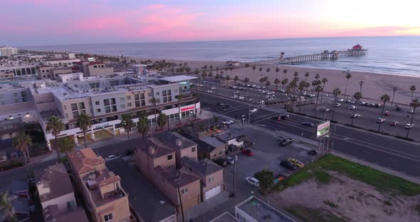 Aerial View Of Downtown Beach Area