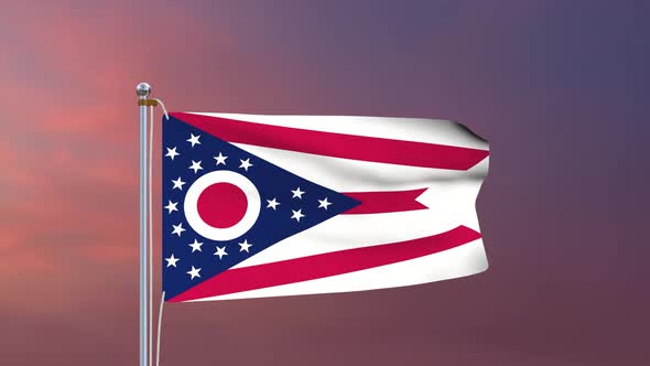 Ohio Flag 4k