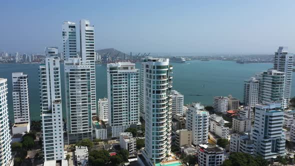 Downtown skyline of  Cartagena
