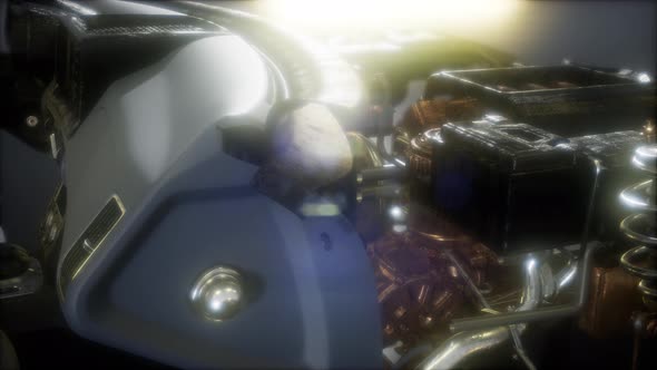 Detailed Car Engine and Other Parts alt