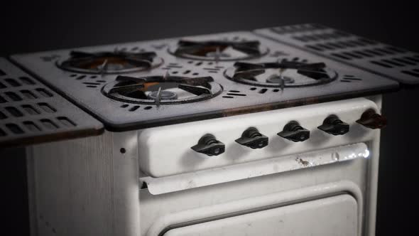Old Vintage Retro Stile Gas Stove alt