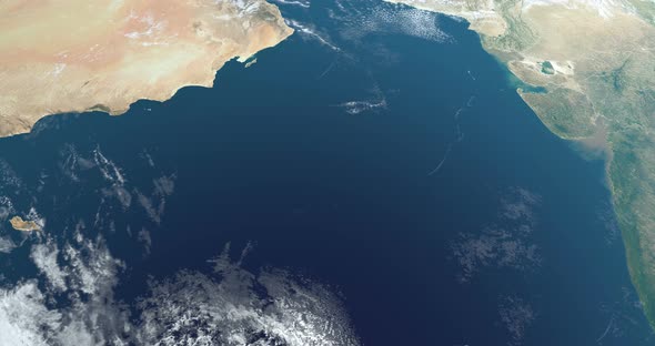 Arabian Sea in the Indian Ocean