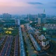 Aerial Hyper Lapse of Sunset Downtown Sai Gon - Ho Chi Minh city, Viet Nam - VideoHive Item for Sale