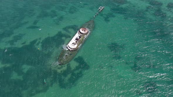 The Wreck of HMVS Cerberus in Port Philip Melbourne Australia