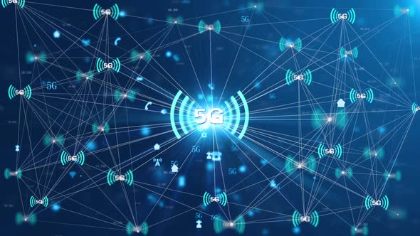 Background Of 5g Network Wi Fi Wireless Network Connection