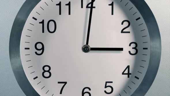 24hr Clock Face Spinning - Looped Shot