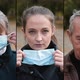 Group of People Put on Medical Masks on Their Faces - VideoHive Item for Sale