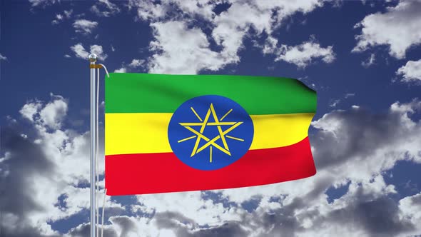 Eritrea Flag Waving 4k
