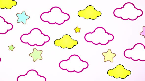 Abstract kawaii cloud.