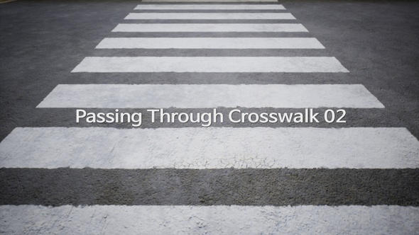 Passing Through Crosswalk 4K 02