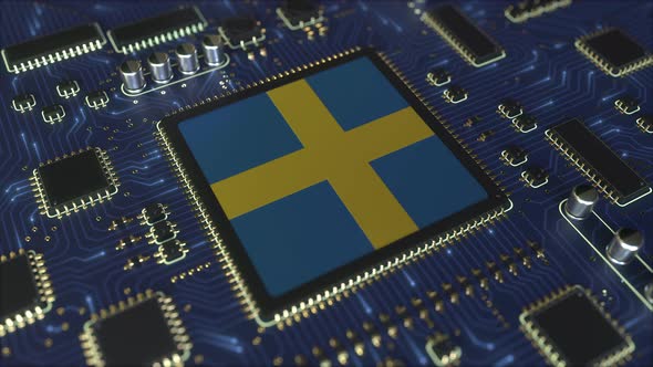 Flag of Sweden on the Operating Chipset alt