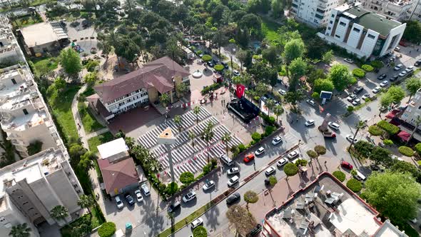 Mahmutlar Aerial view 4 K Turkey Alanya