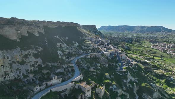 Great hotel in Cappadocia Aerial View 4 K Urgup City