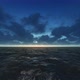 Realistic Moving Night Clouds with Ocean - VideoHive Item for Sale
