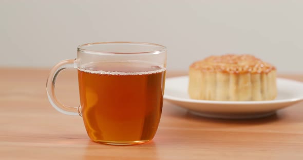 Moon Cake and Tea for Mid Autumn Festival