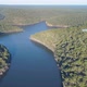 Backward flight over Lake Nepean in New South Wales, Australia - VideoHive Item for Sale