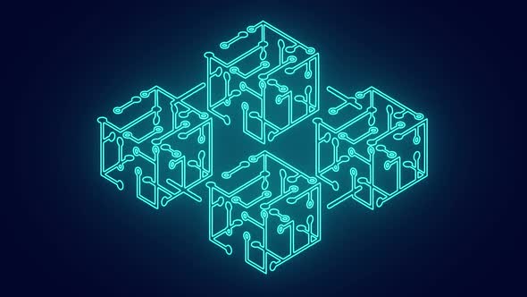 Block Chain Technology connecting the nodes