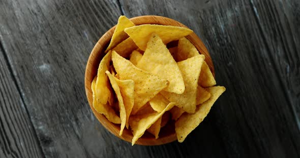 Bowl of Golden Crispy Chips