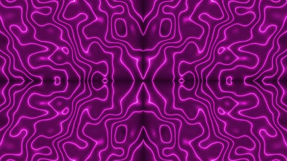Pink Color Neon Light Abstract Mirror Liquid Animated Background