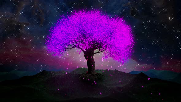 4k Fantasy Nature. Magic Tree