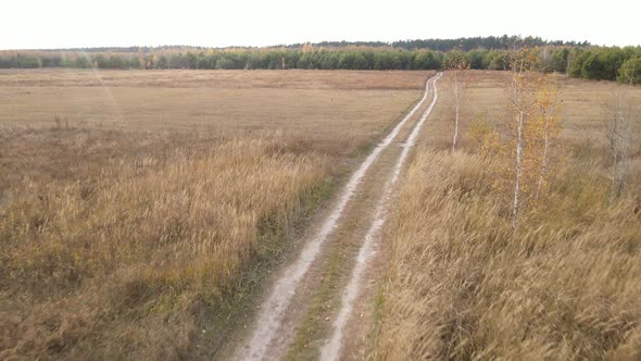 Empty Road in the Field During the Day