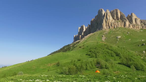 Mountain Big Thach In Caucasus