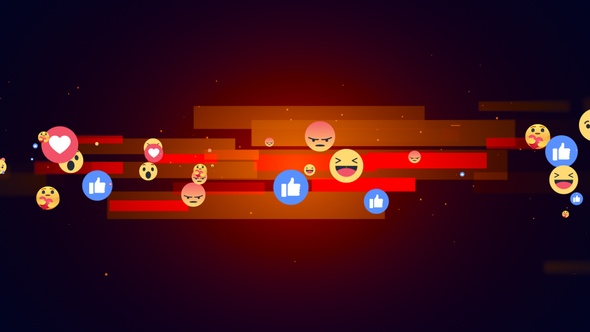 Facebook Reaction Emoji Background V3
