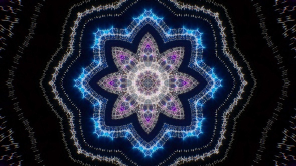 Neon Kaleidoscope VJ Lights Loop 4K 02