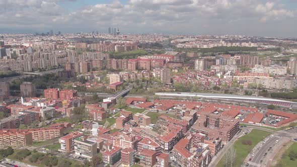 Aerial view of Madrid alt
