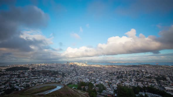 Morning Clouds Over San Francisco Time Lapse