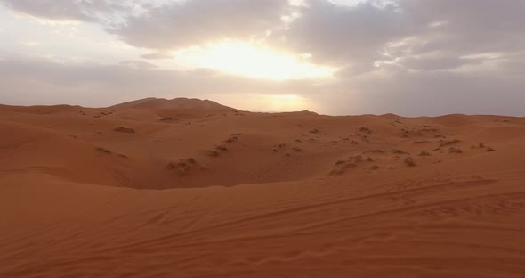 AERIAL: Sahara desert in Morocco