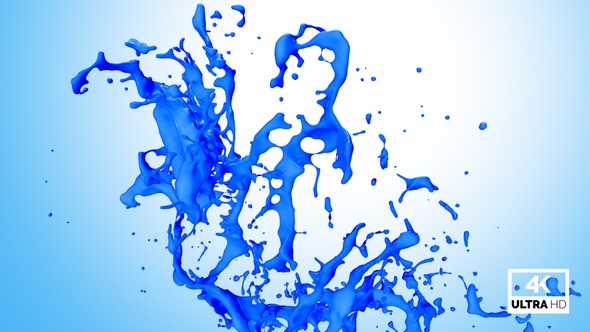 Blue Paint Splash