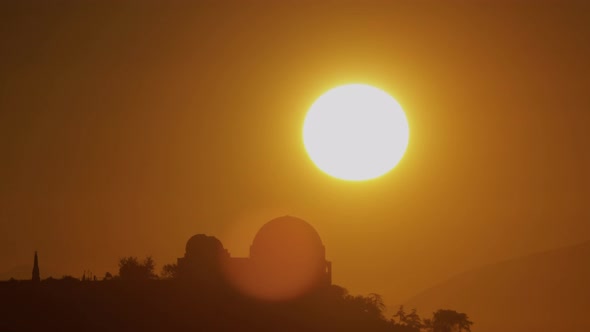 Griffith Observatory Sunrise Time Lapse