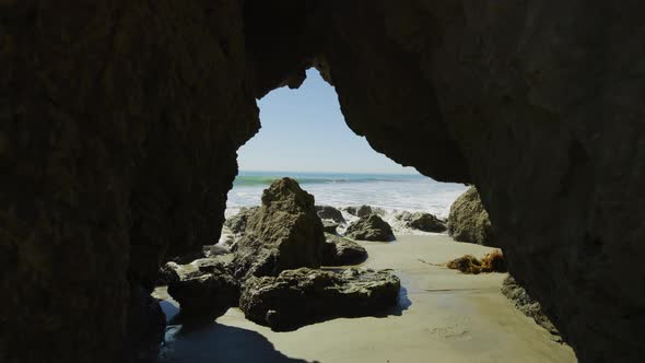 El Matador State Beach with a sea cave