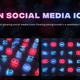 Neon Social Media Icons Flowing Loops - VideoHive Item for Sale