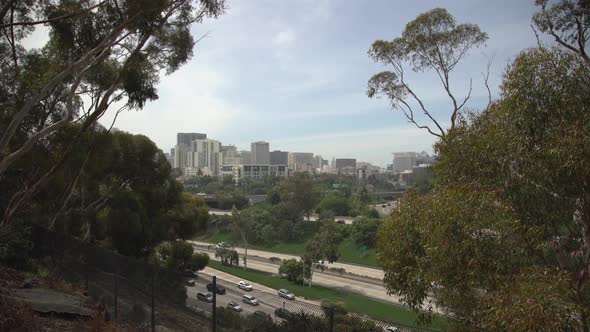 Cabrillo Freeway and buildings