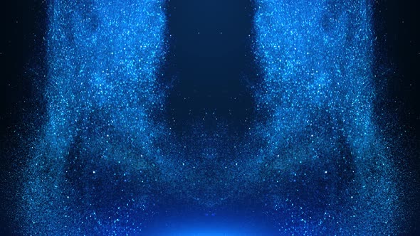 Blue Particles Background High Quality